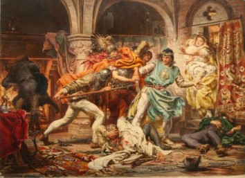 Śmierć króla Przemysła II, Jan Matejko 1875