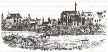 Panorama Rogoźna z początku XVIII wieku.